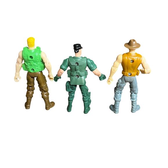 Mixed Lot 3 Action Figures Chap Mei Military Dinosaur Valley/Rick Ranger/Outback - Picture 3 of 6